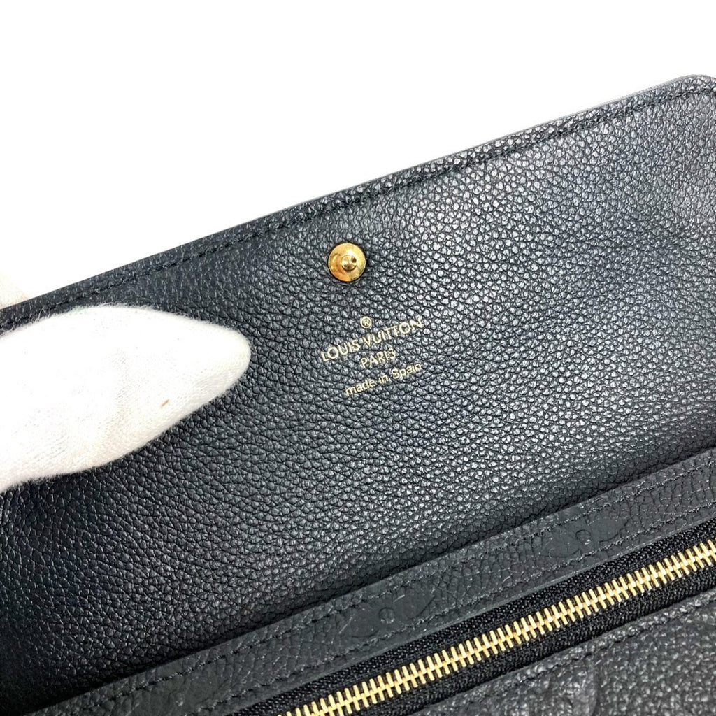 Louis Vuitton Monogram Empreinte Black Noir Monogram Empreinte Long Wallet
