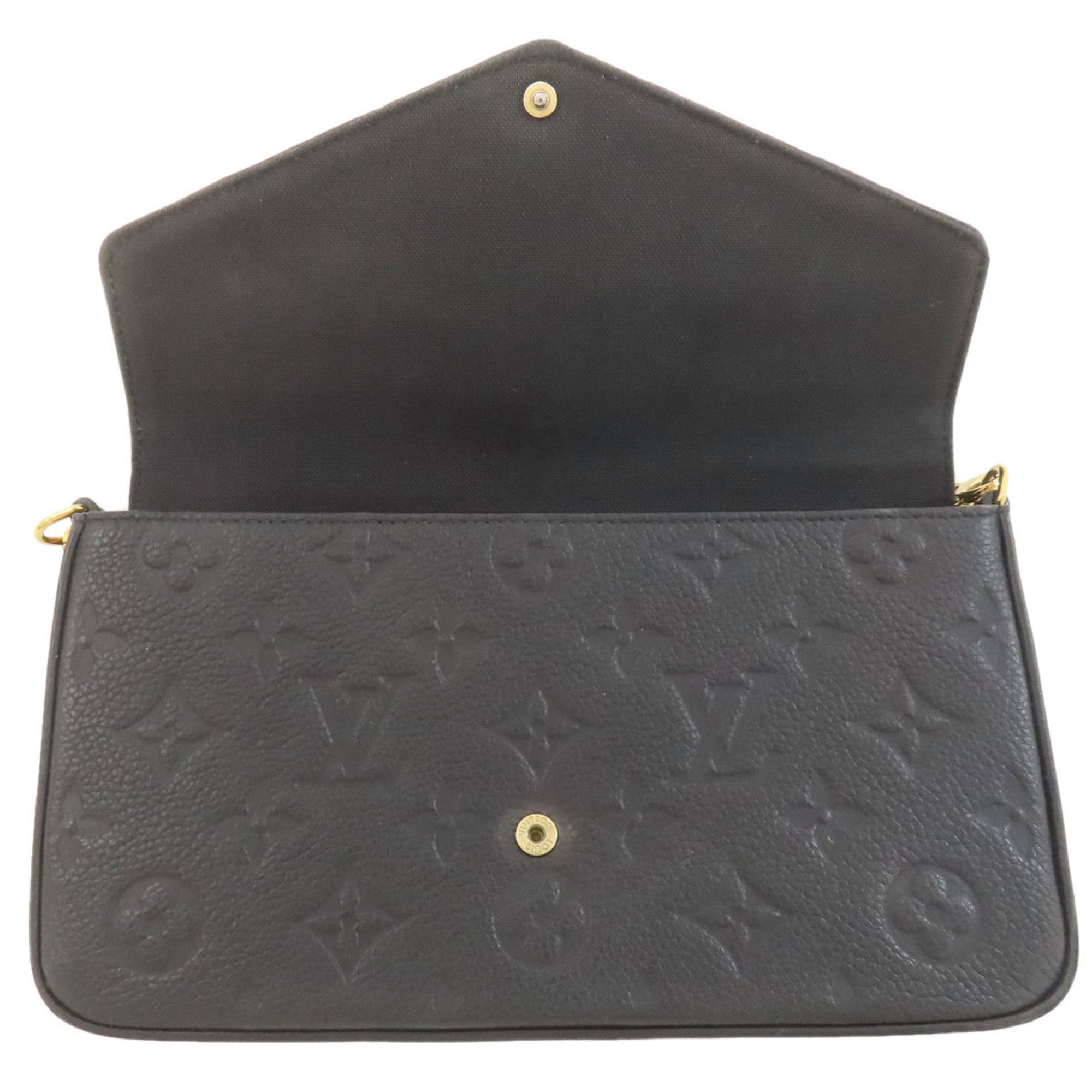 Louis Vuitton Black Chain/Shoulder Wallet