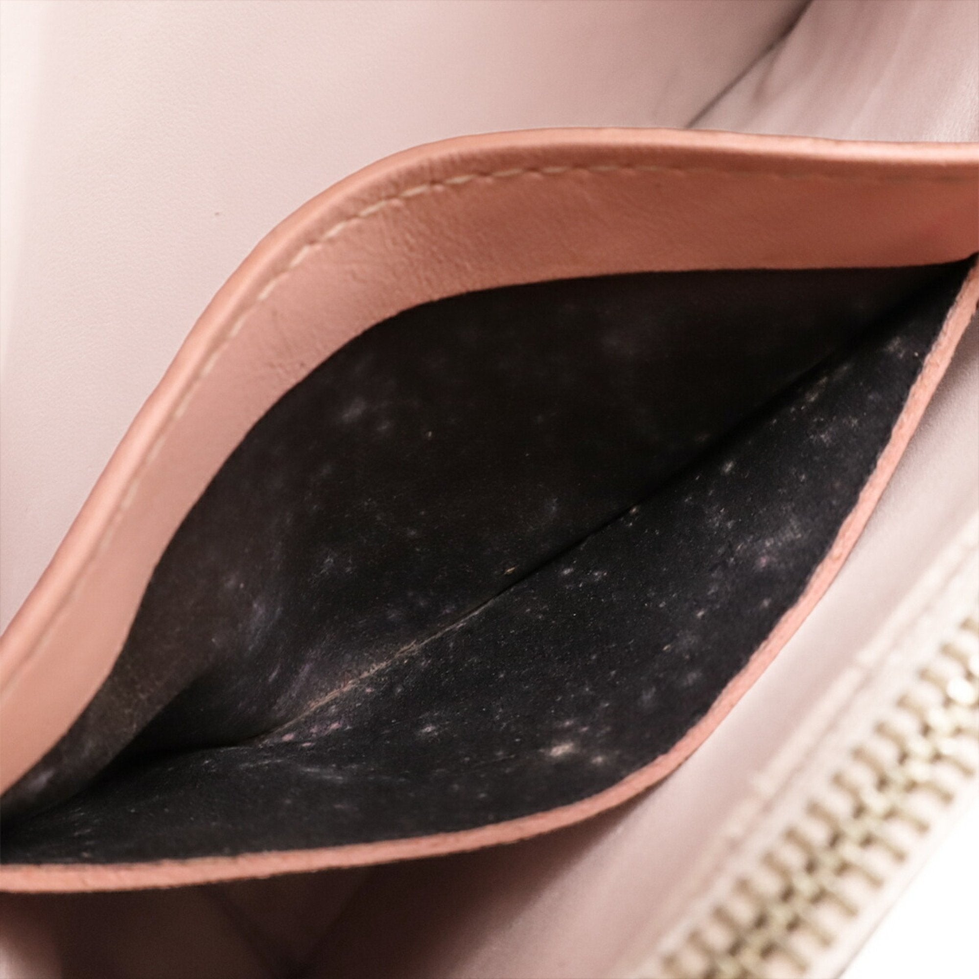Louis Vuitton Monogram Rose Ballerine Monogram Chain/Shoulder Wallet