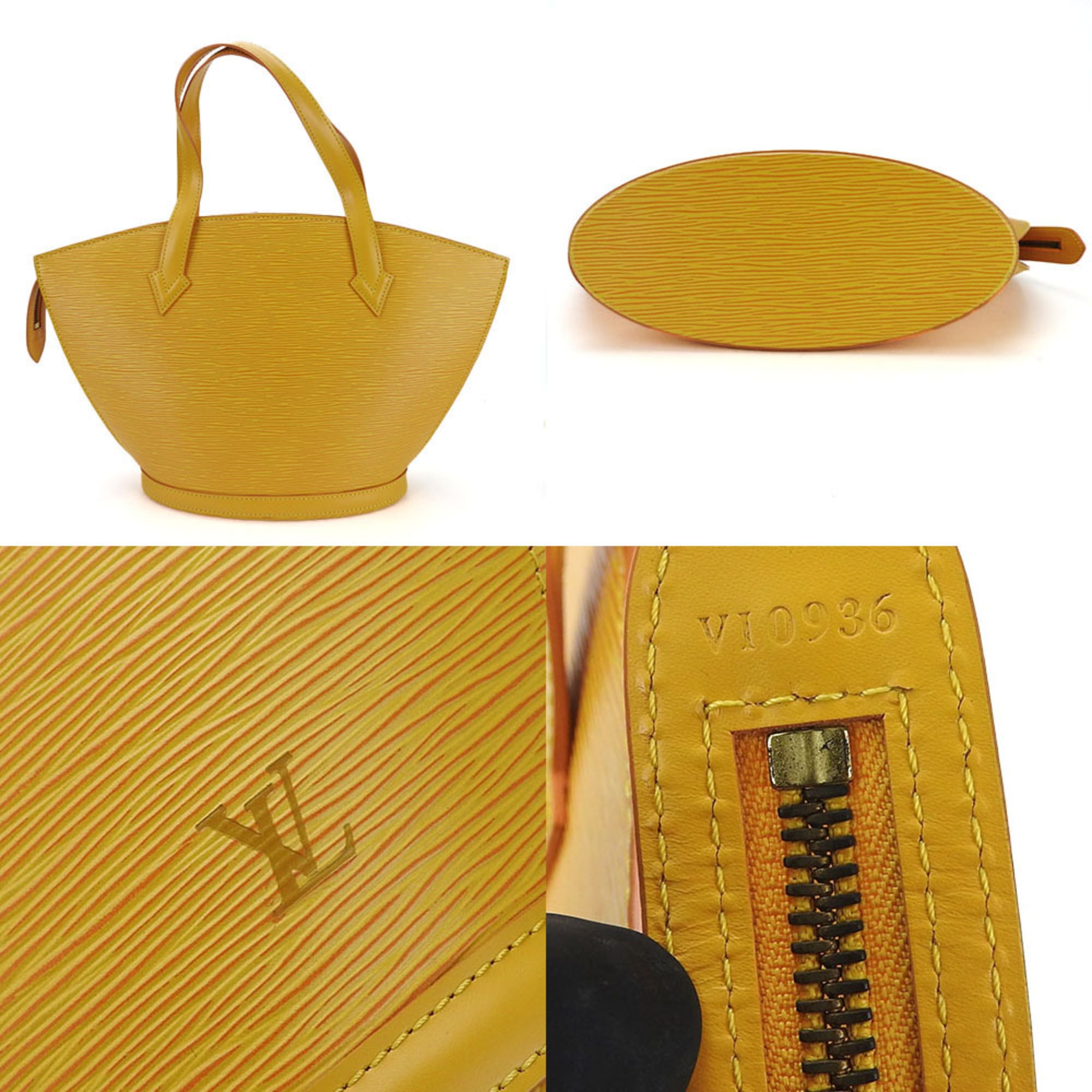 Louis Vuitton Yellow Epi Leather Handbag Tote Bag