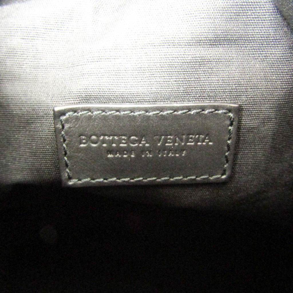 Bottega Veneta Paper Bucket Bag Perforated Leather Black Leather Shoulder Bag Bag