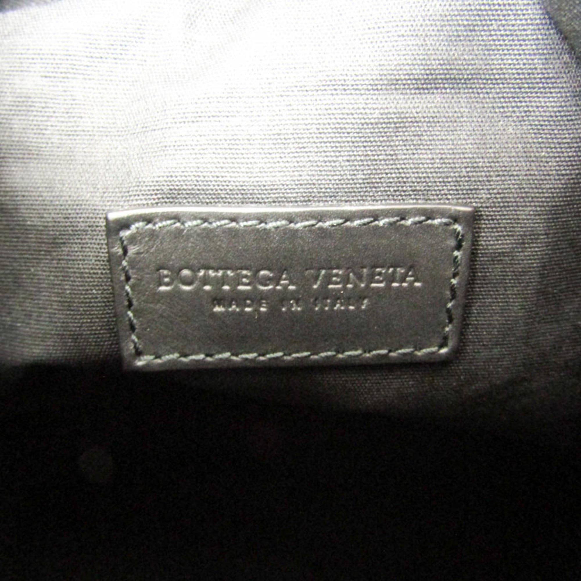 Bottega Veneta Paper Bucket Bag Perforated Leather Black Leather Shoulder Bag Bag