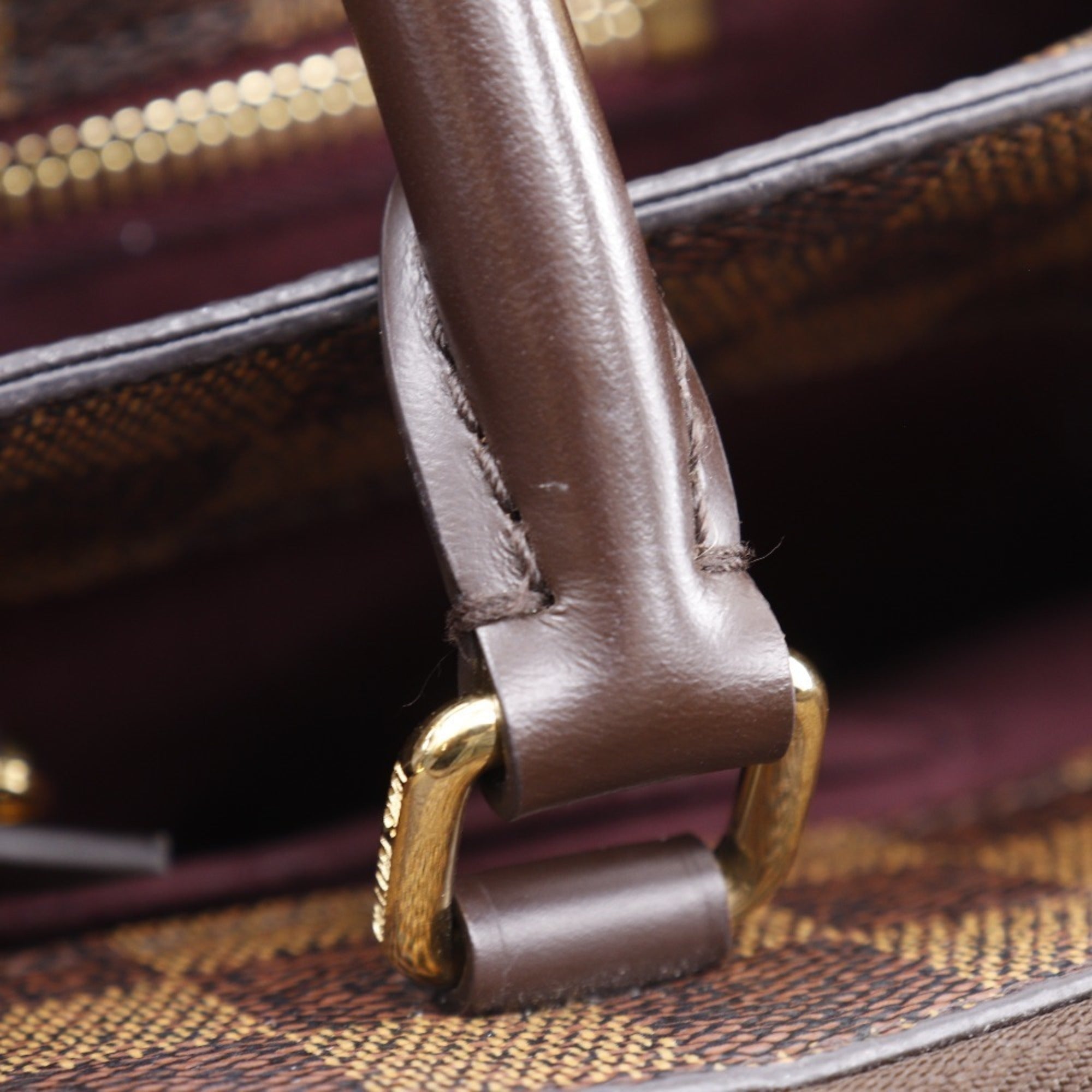 Louis Vuitton Brown Damier Canvas Handbag