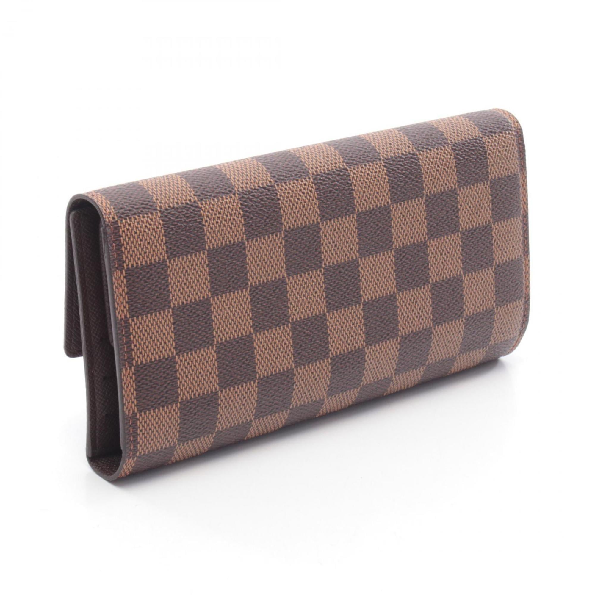 Louis Vuitton Brown Damier Canvas Damier Canvas Long Wallet (Tri-Fold)