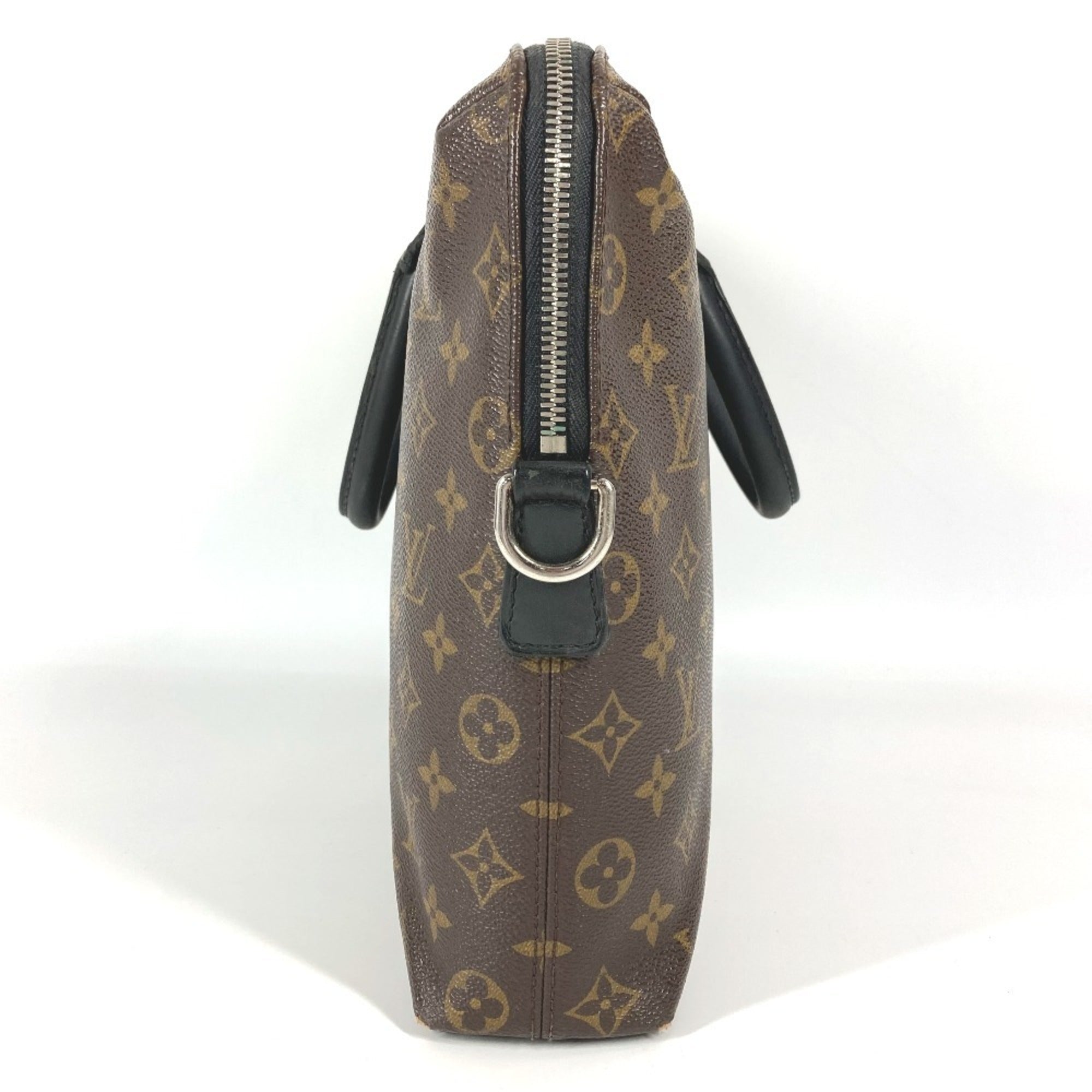 Louis Vuitton Black Brown Monogram Canvas Handbag