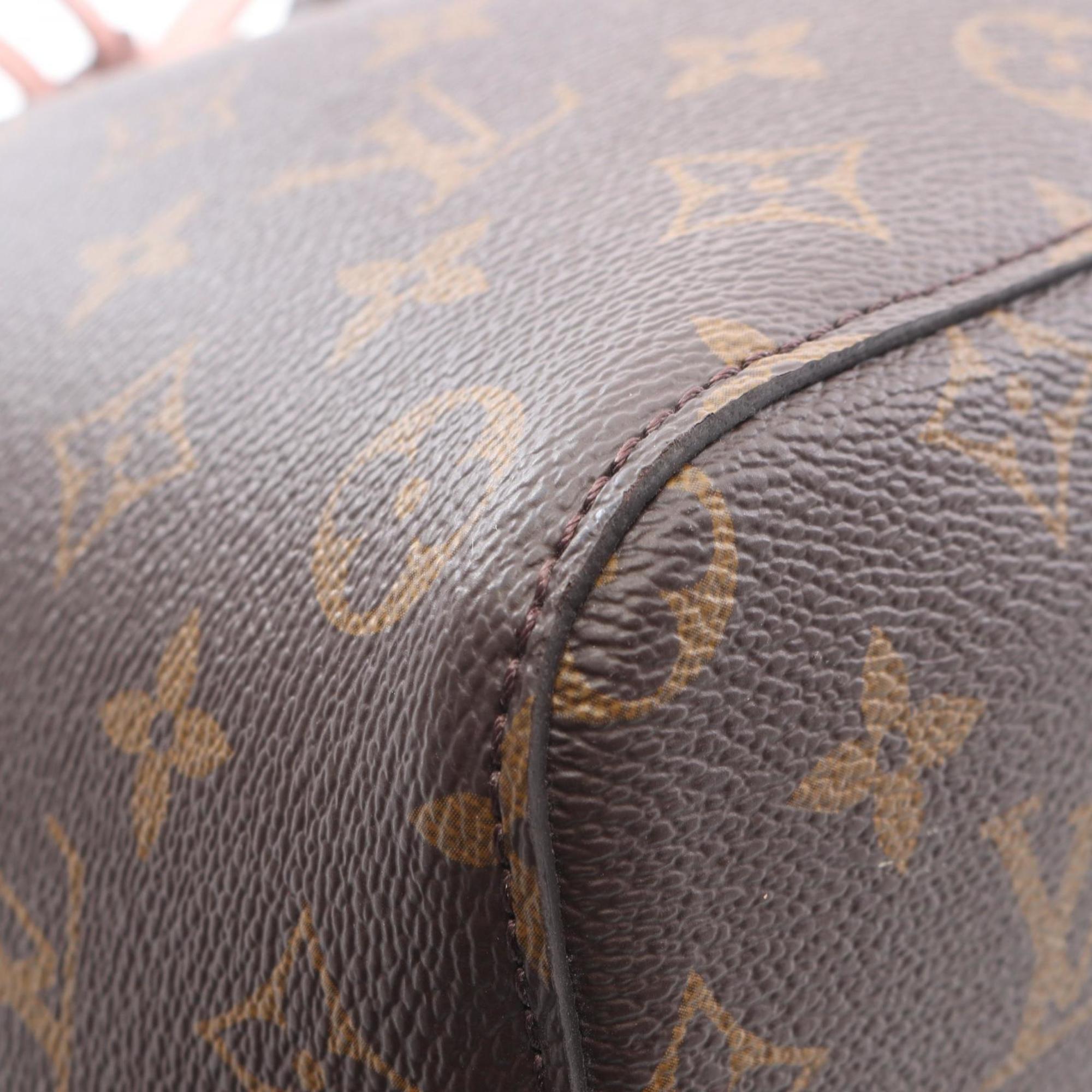 Louis Vuitton Brown Monogram Pink Rose Poudre Coated Canvas Leather Handbag Shoulder Bag