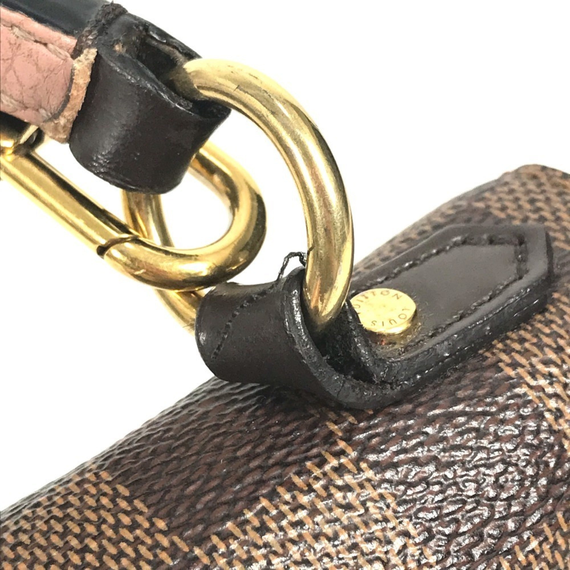 Louis Vuitton Damier Brown Pink Damier Canvas Handbag Shoulder Bag