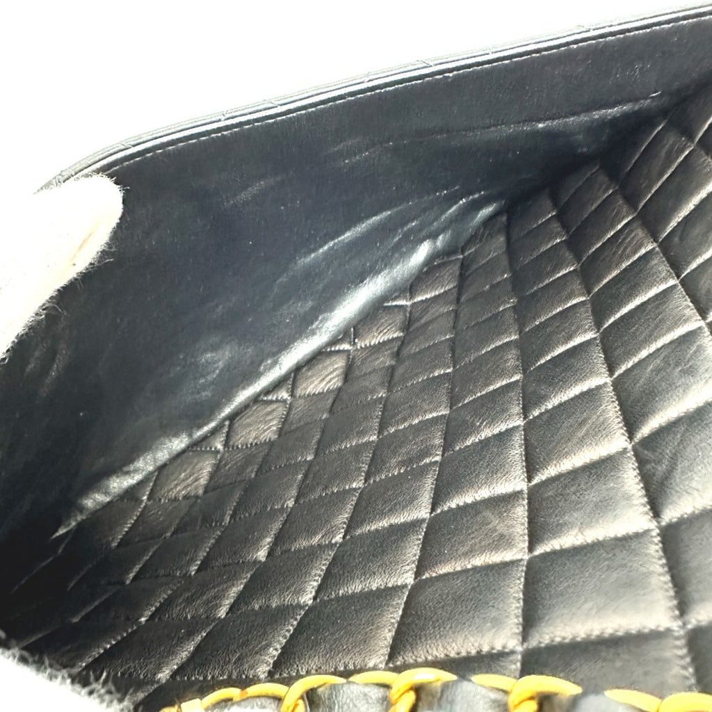 Chanel Black Leather Shoulder Bag