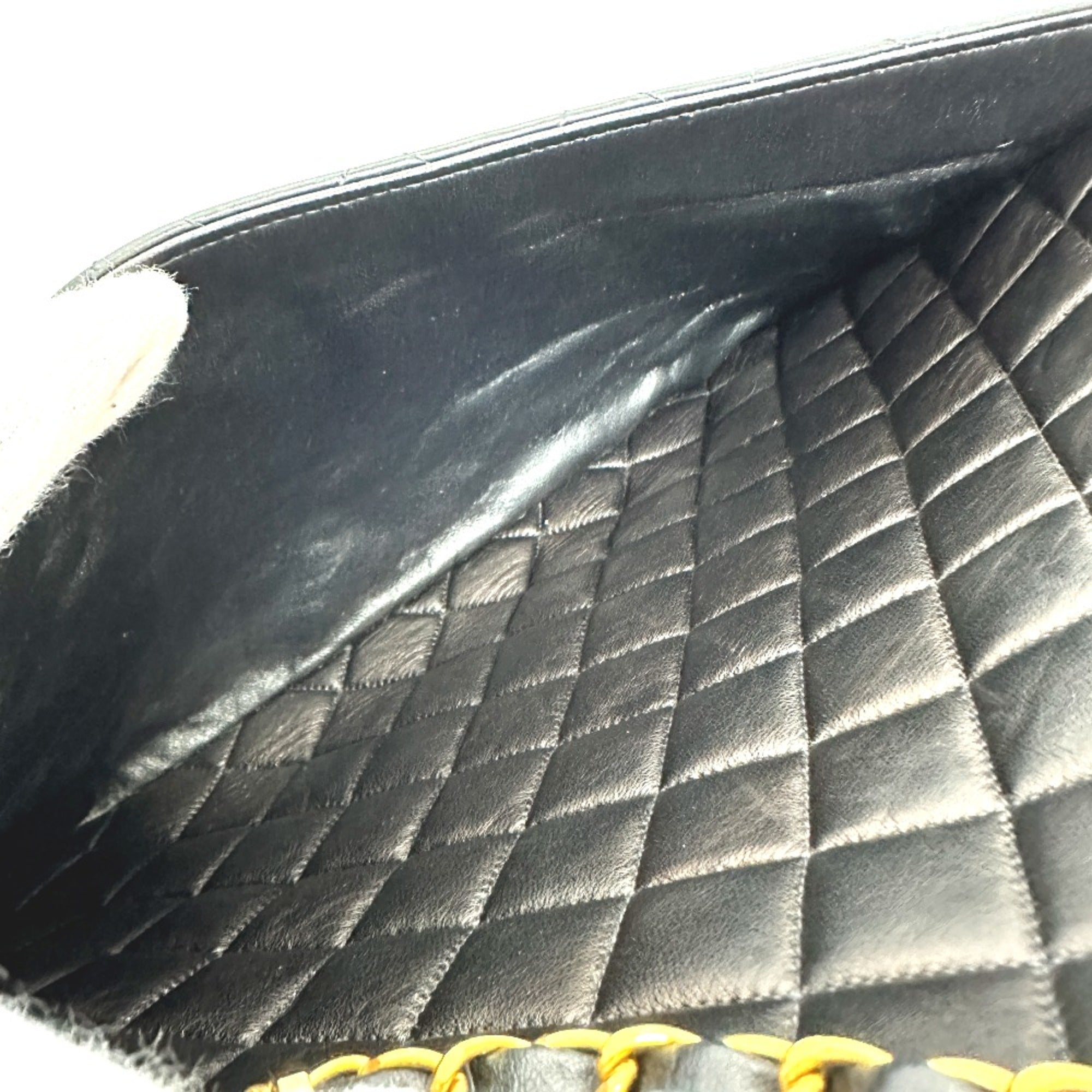 Chanel Black Leather Shoulder Bag
