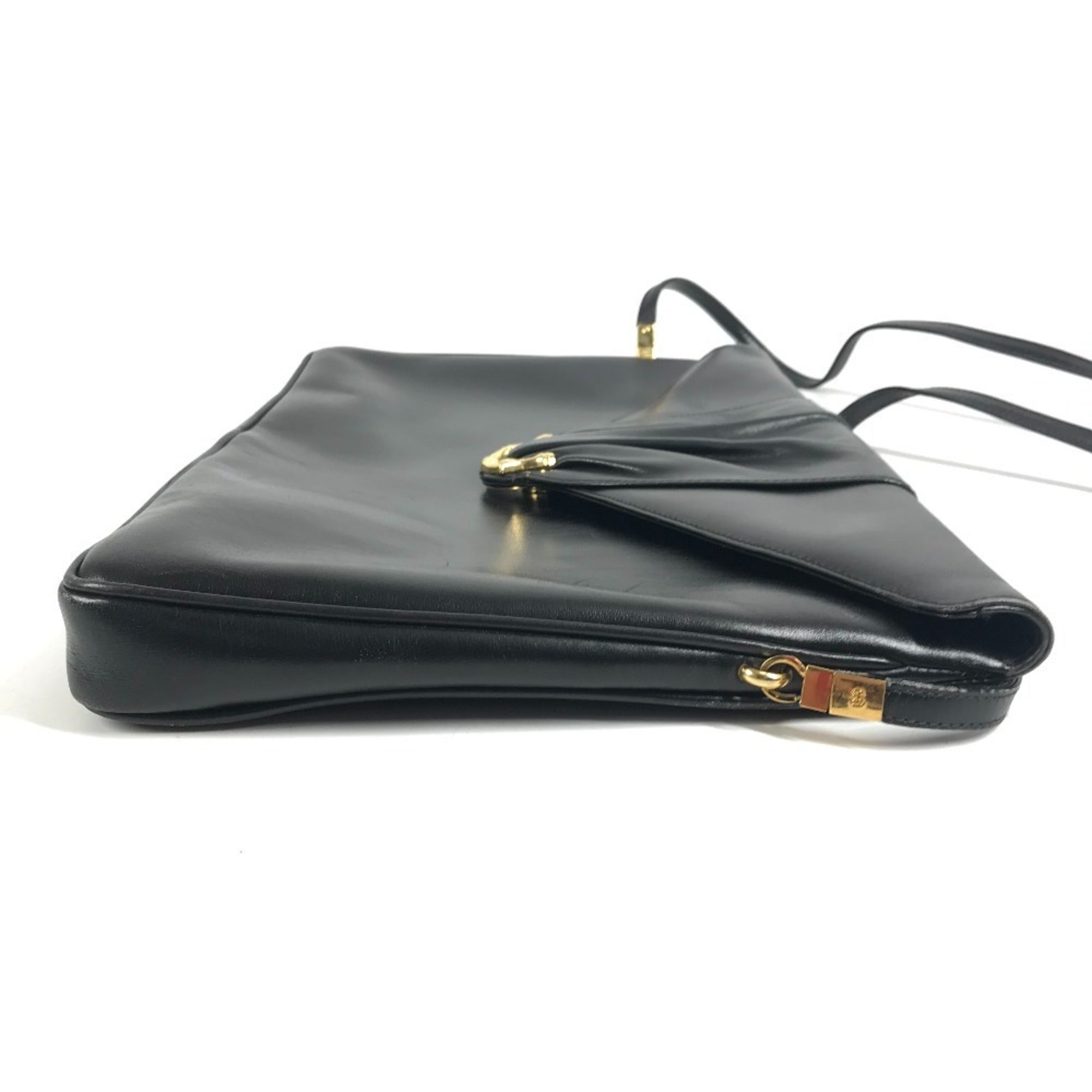 Gucci Black Leather Pochette Shoulder Bag (Pre-Owned)
