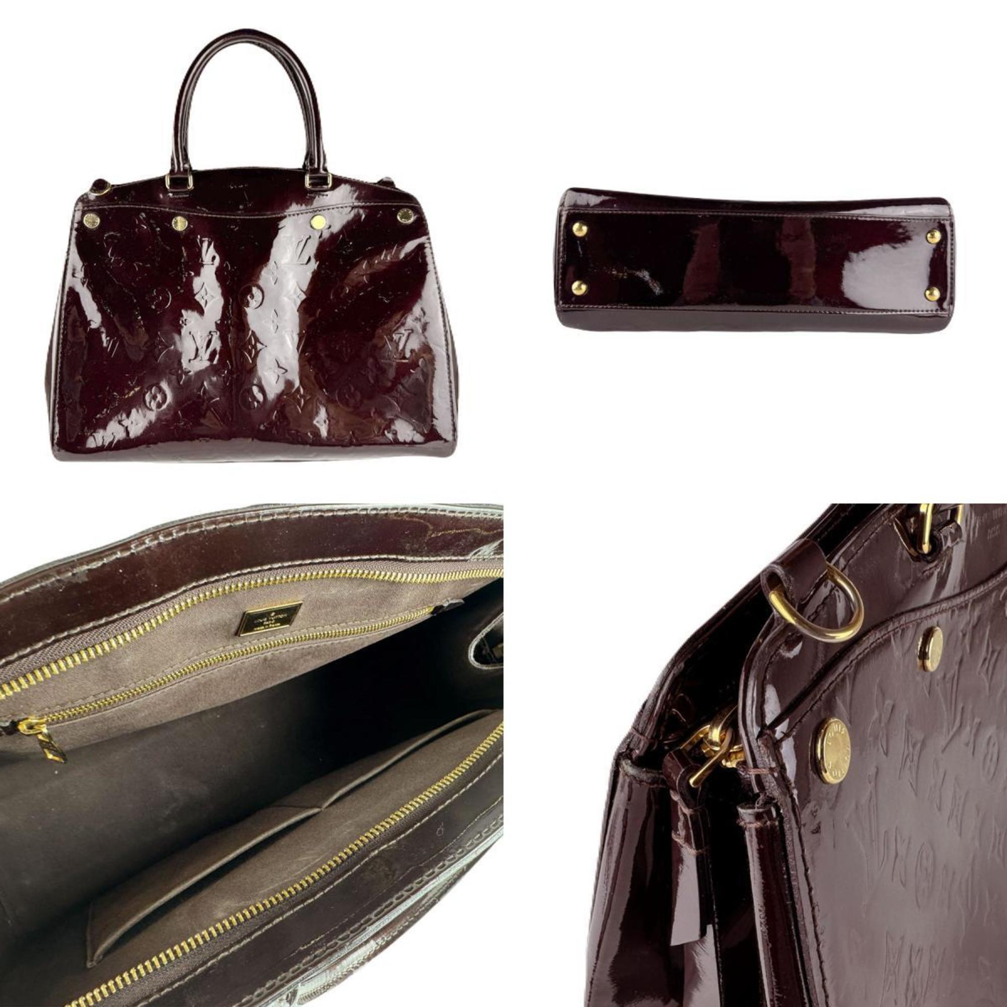 Louis Vuitton Amarante Patent Leather Handbag Shoulder Bag