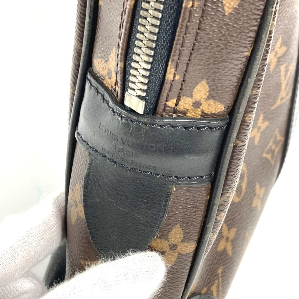 Louis Vuitton Black Brown Monogram Canvas Tote Bag
