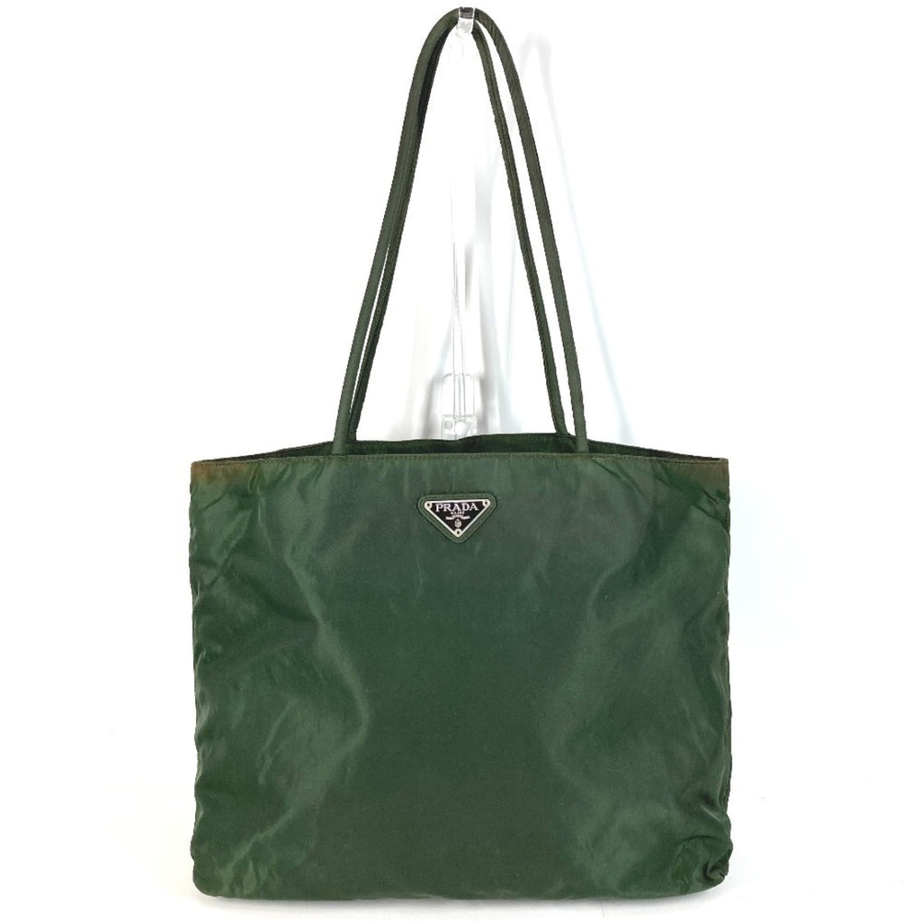 Prada Khaki Nylon Shoulder Bag Tote Bag