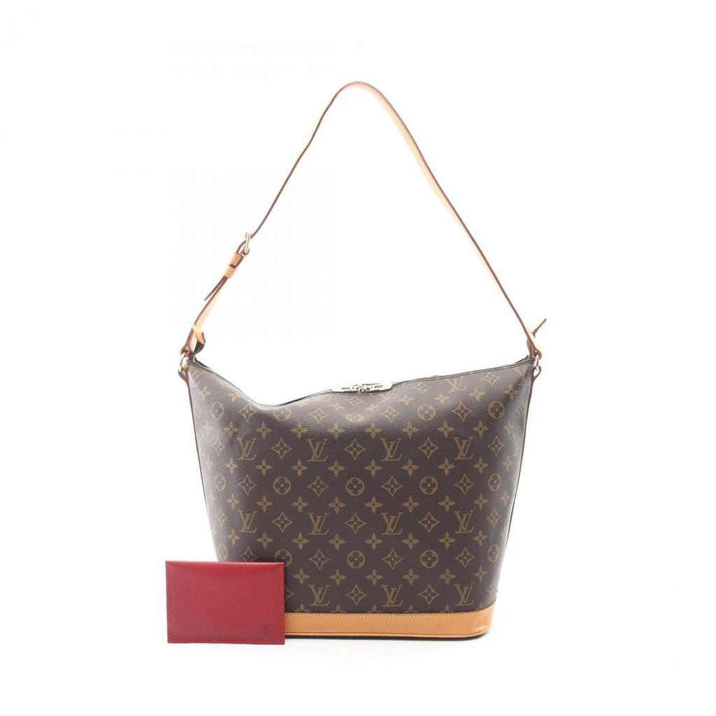 Louis Vuitton Brown Monogram Coated Canvas Leather Shoulder Bag