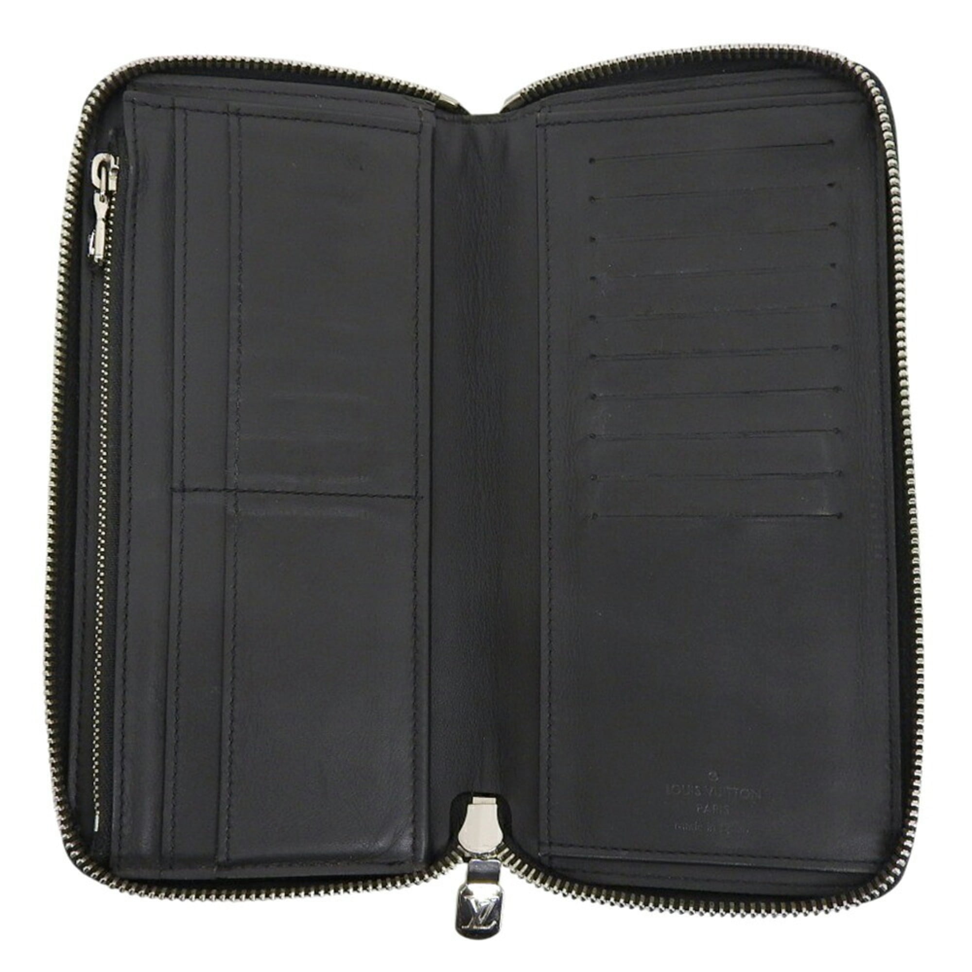 Louis Vuitton Black Leather Long Wallet