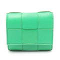 Bottega Veneta Green Leather Wallet (Tri-Fold)