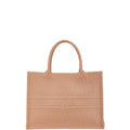 Christian Dior Pink Beige Leather Handbag Tote Bag (Pre-Owned)