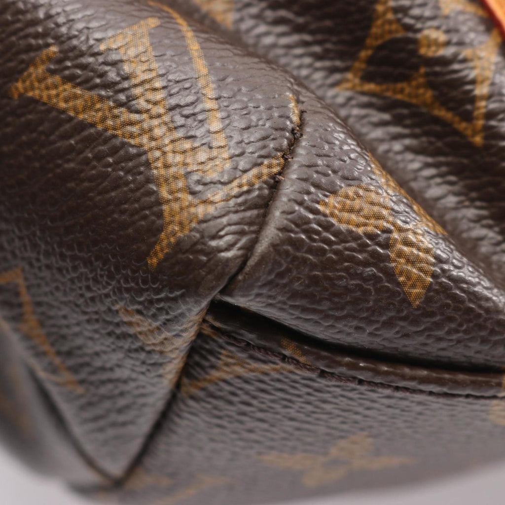 Louis Vuitton Brown Coated Canvas Leather Tote Bag