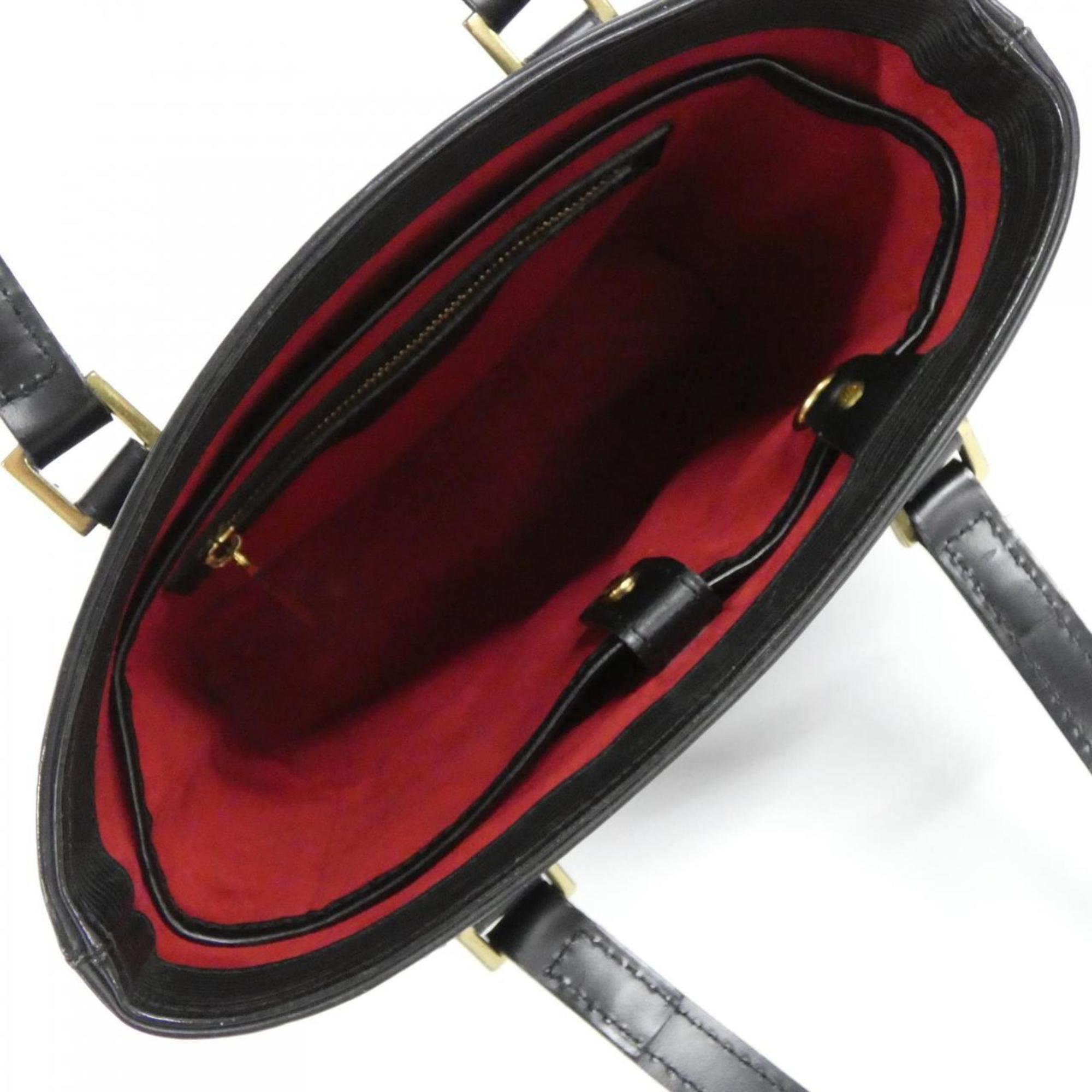 Louis Vuitton Black Leather Handbag