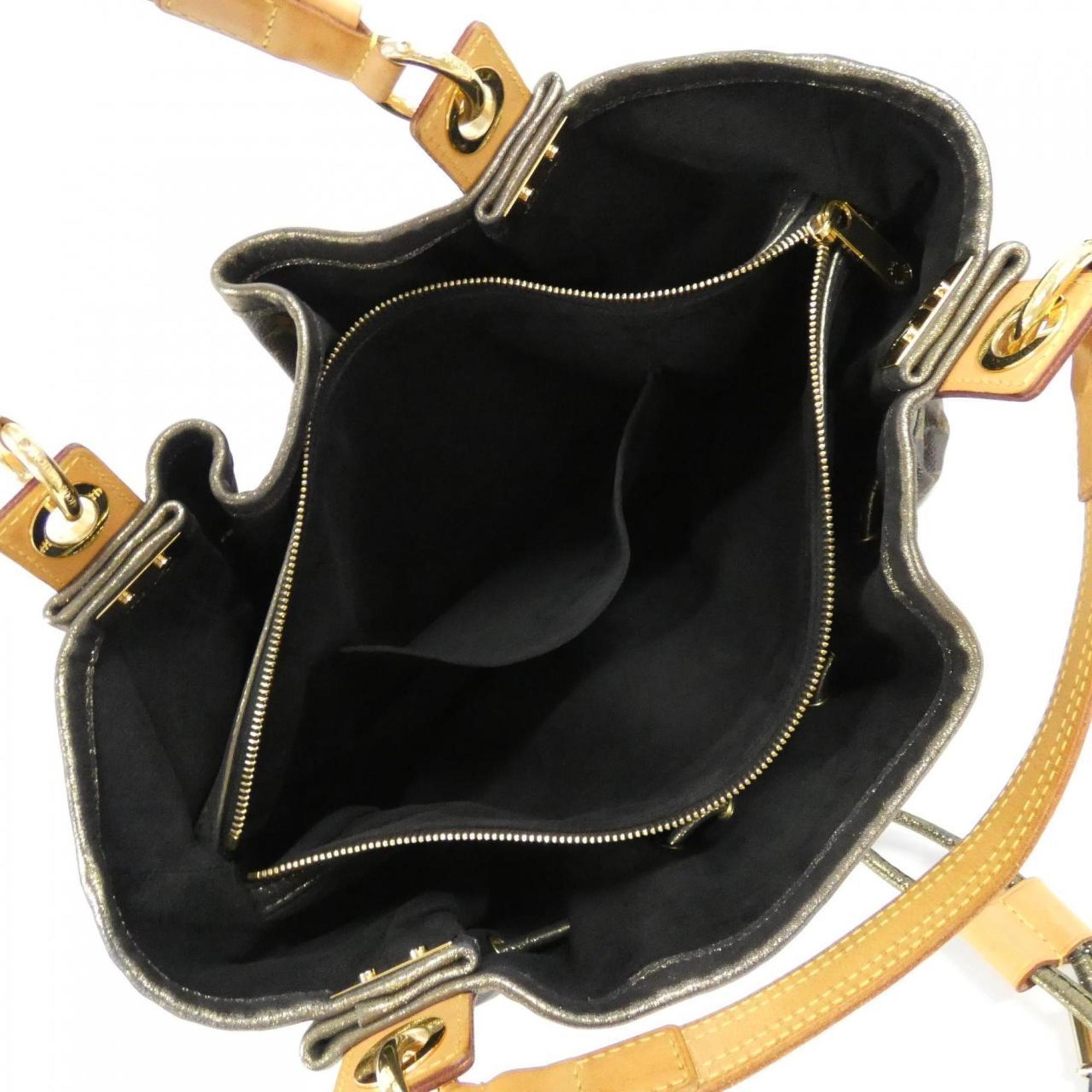 Louis Vuitton Marron Coated Canvas Handbag