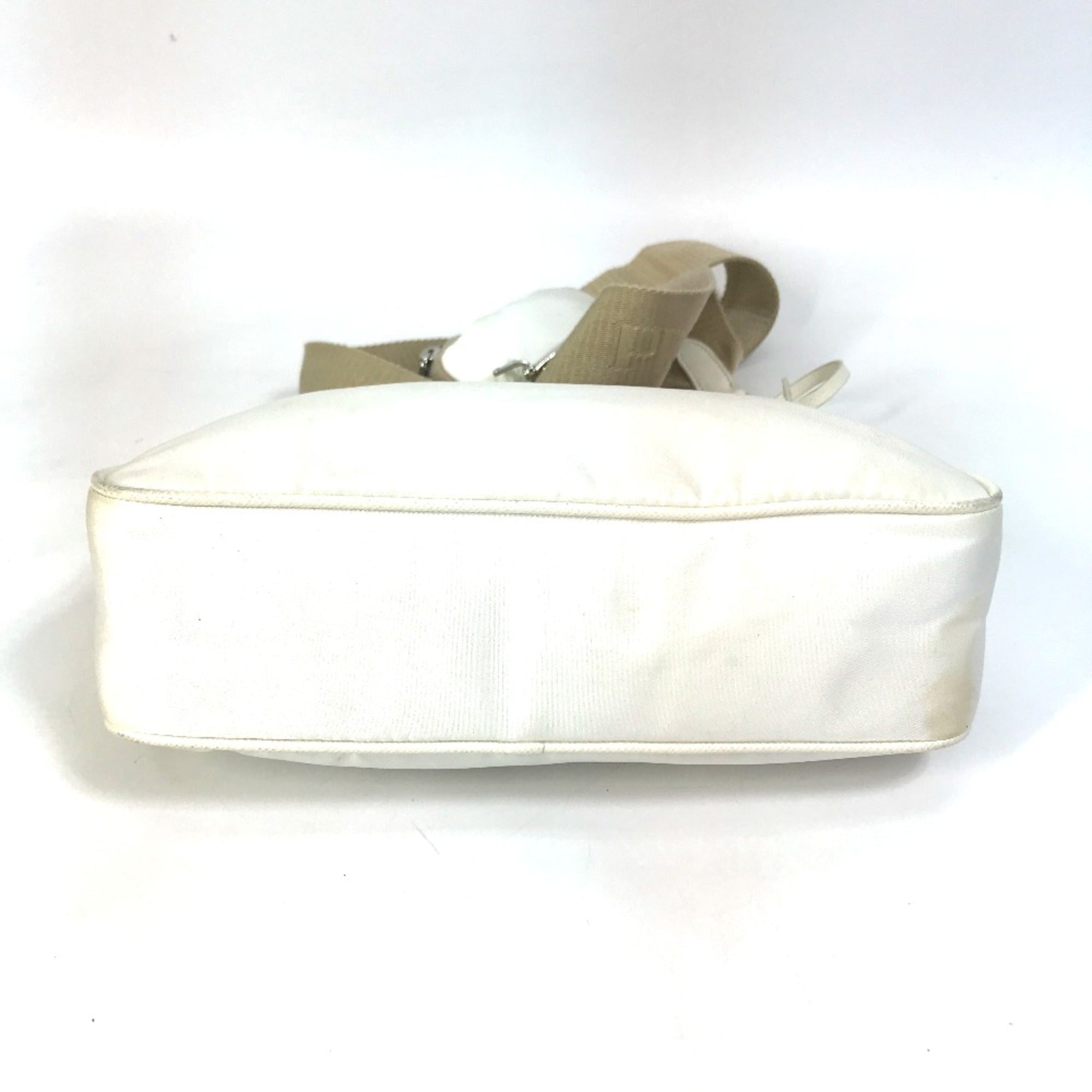 Prada White Cloth Shoulder Bag