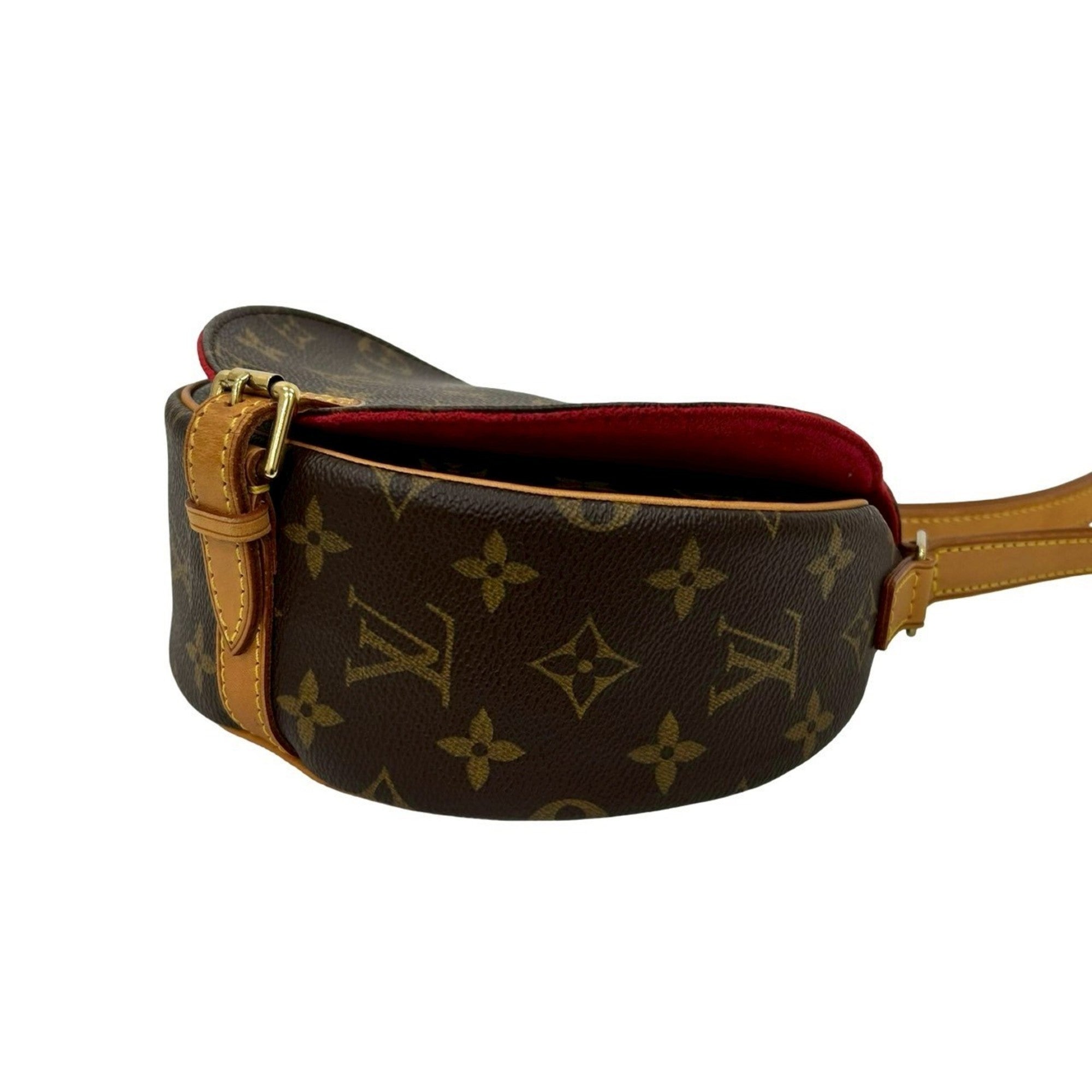 Louis Vuitton Brown Leather Pvc Pochette Shoulder Bag