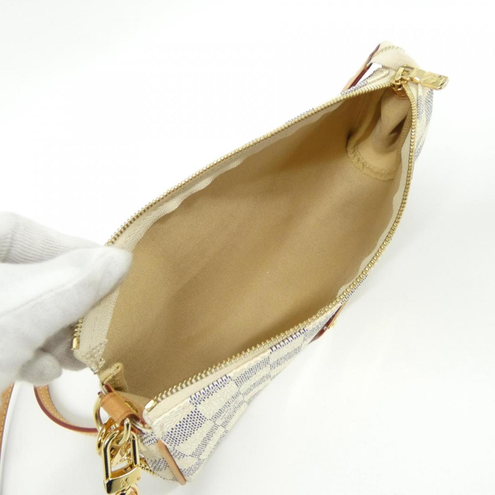 Louis Vuitton Azur White Coated Canvas Shoulder Bag