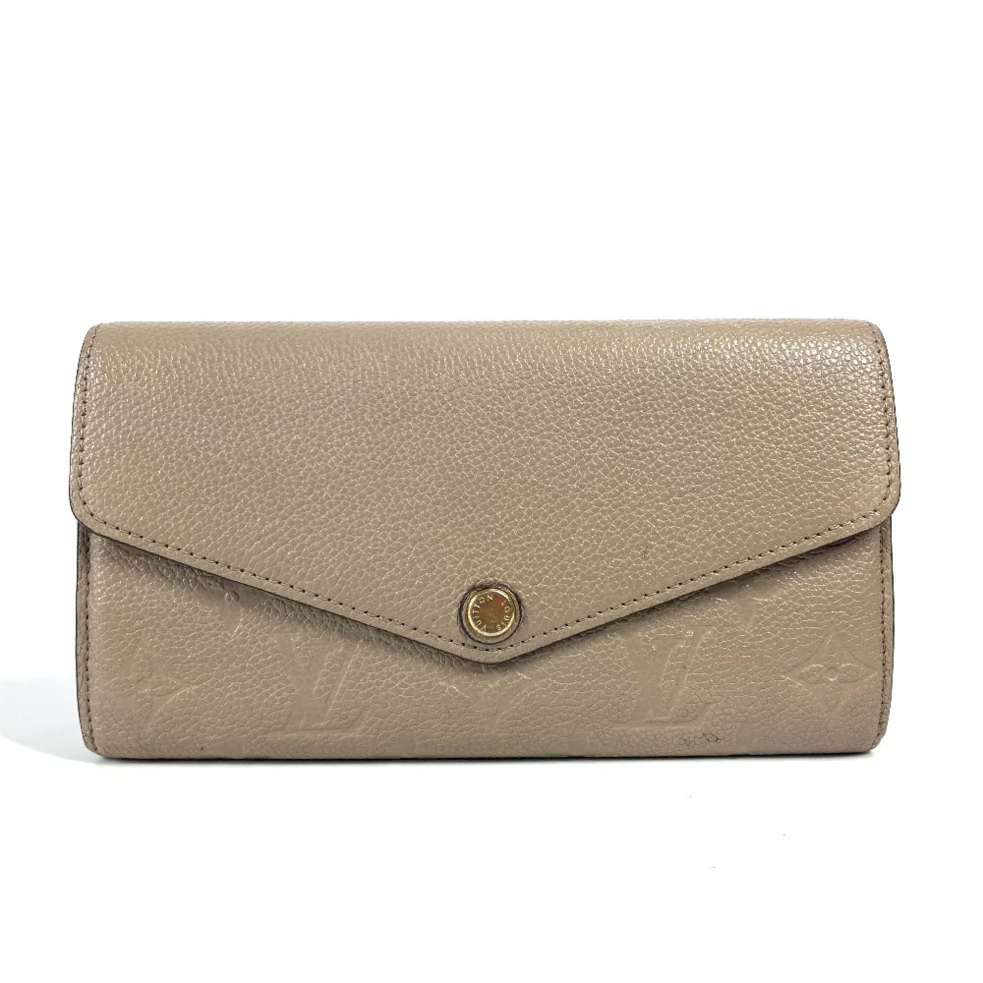 Louis Vuitton Beige Tourterelle Monogram Empreinte Long Wallet