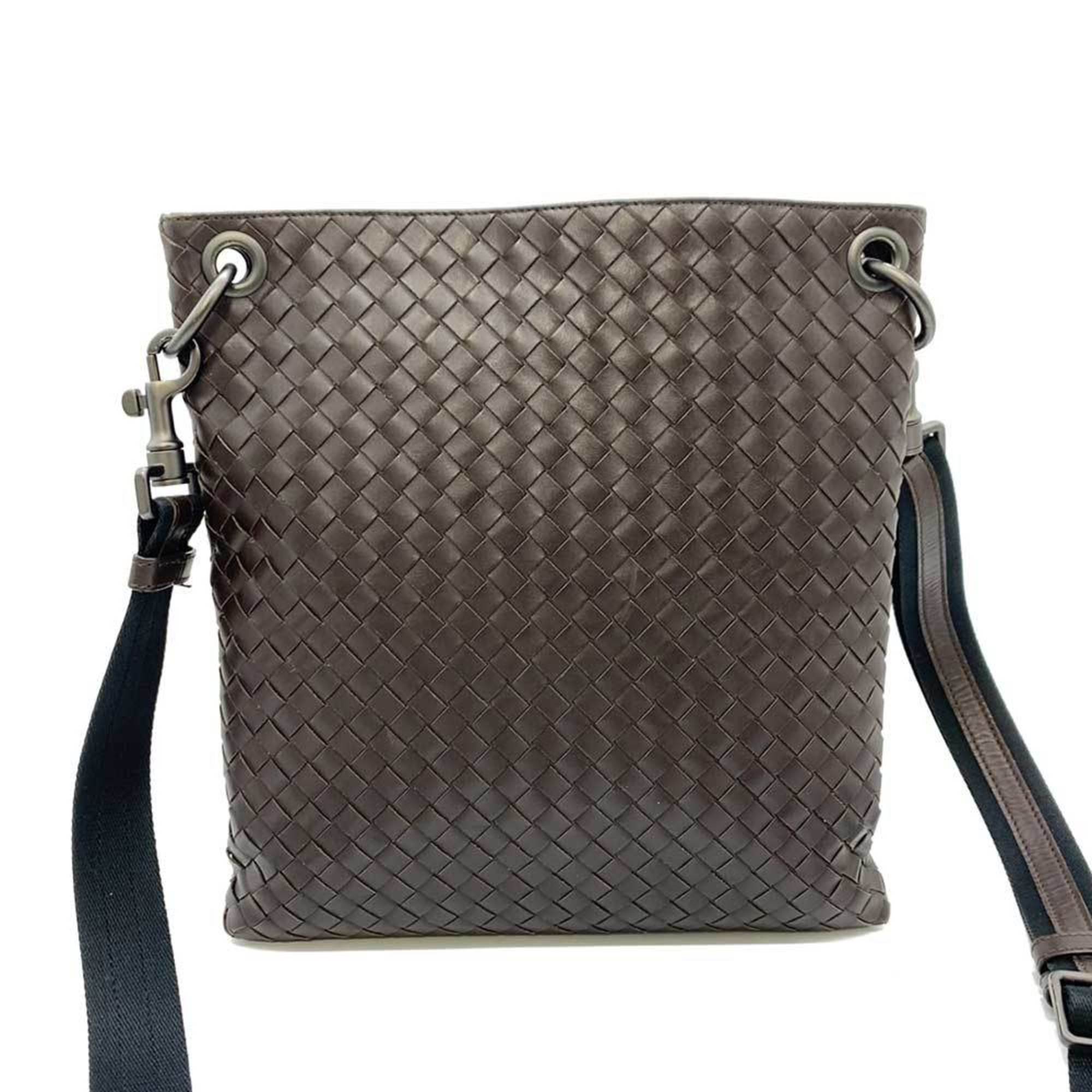 Bottega Veneta Brown Intrecciato Shoulder Bag