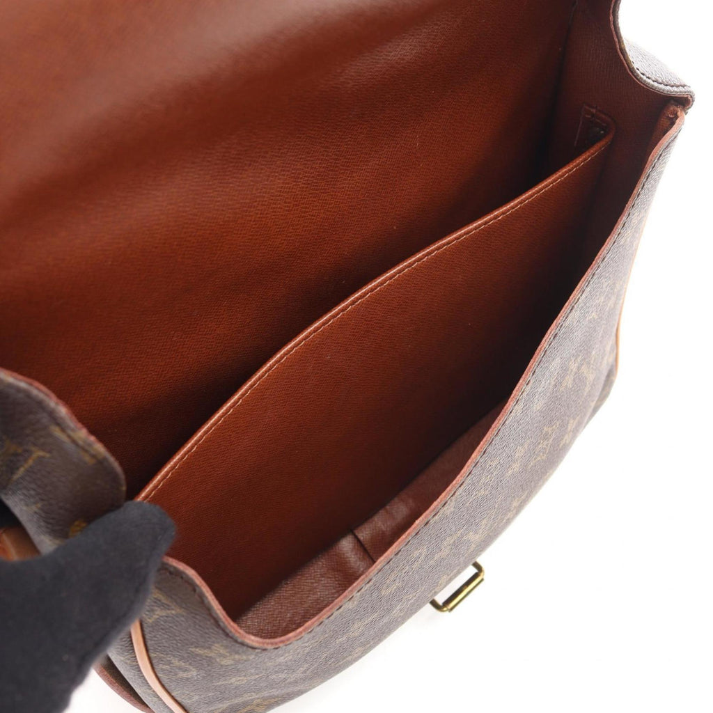 Louis Vuitton Brown Coated Canvas Pvc Monogram Leather Handbag Shoulder Bag