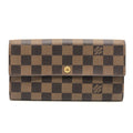 Louis Vuitton Damier Brown Ebene Damier Canvas Long Wallet