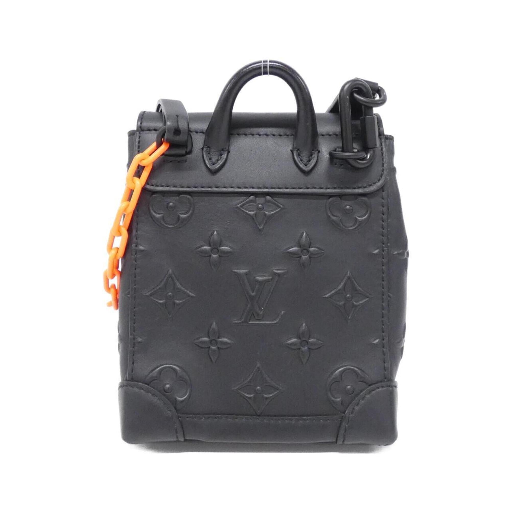 Louis Vuitton Black Leather Shoulder Bag