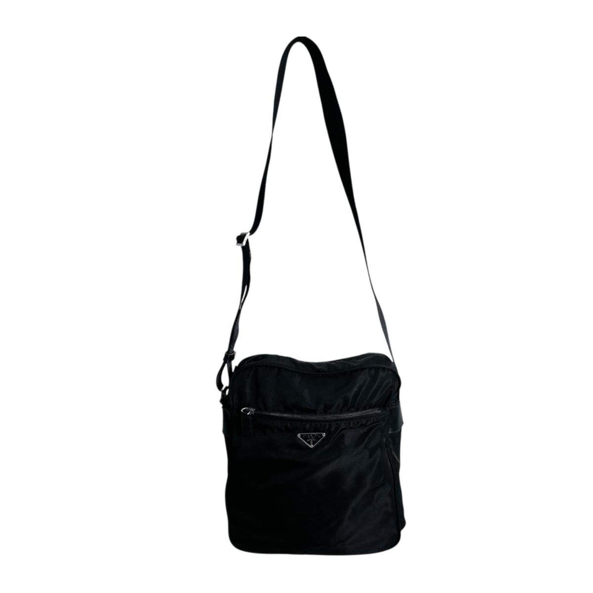 Prada Black Nylon Shoulder Bag Sling Bag