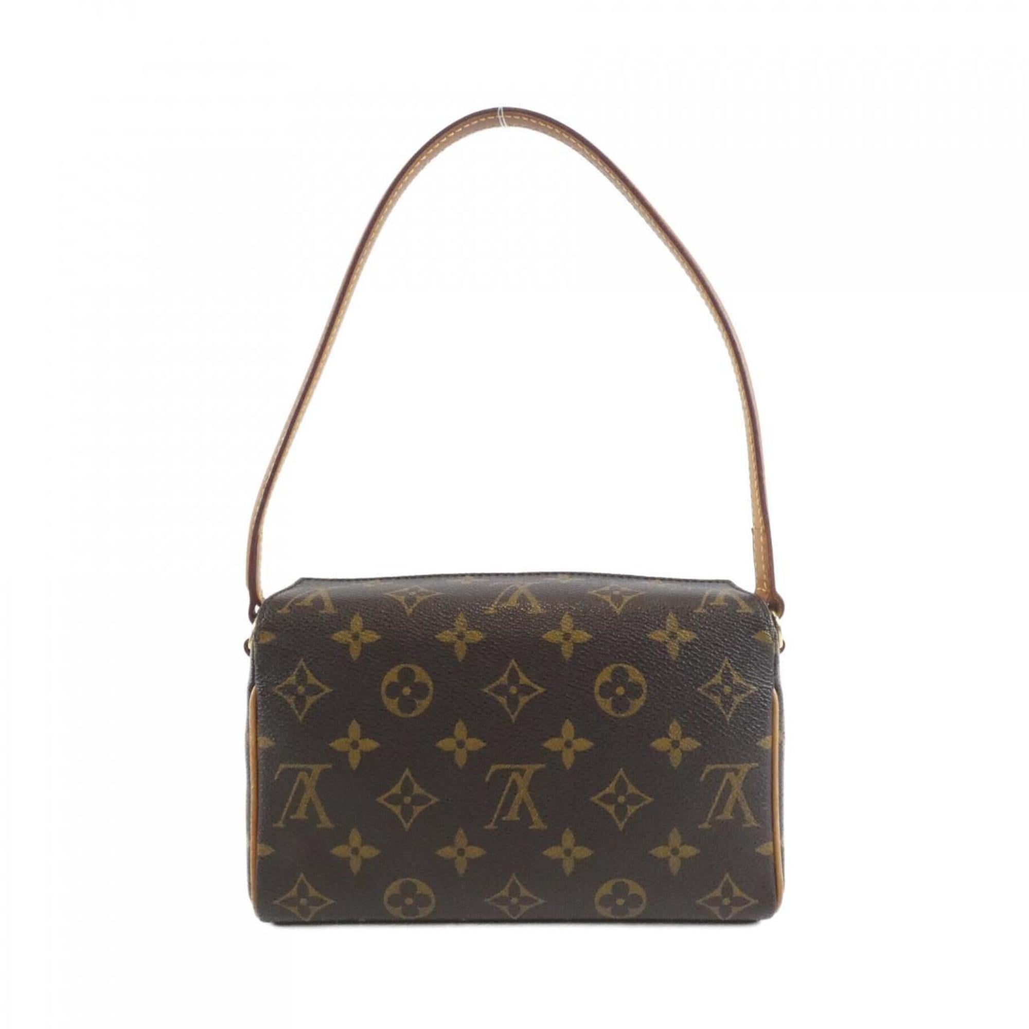 Louis Vuitton Marron Coated Canvas Handbag