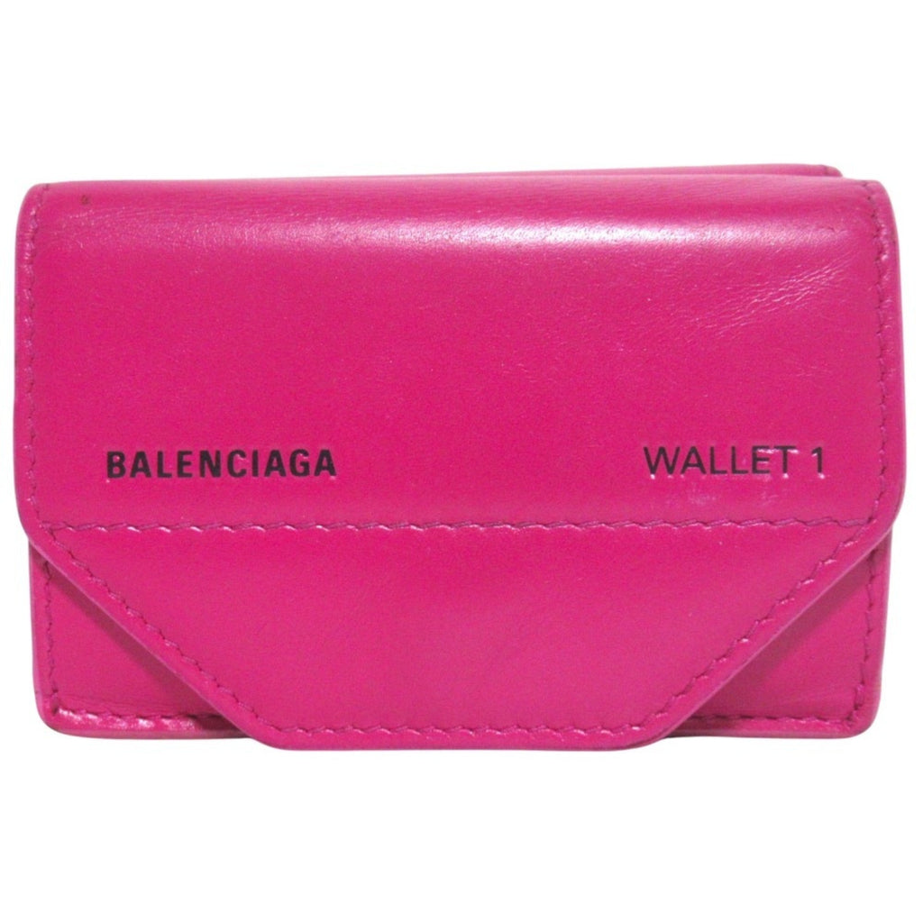 Balenciaga Pink Leather Wallet (Tri-Fold)