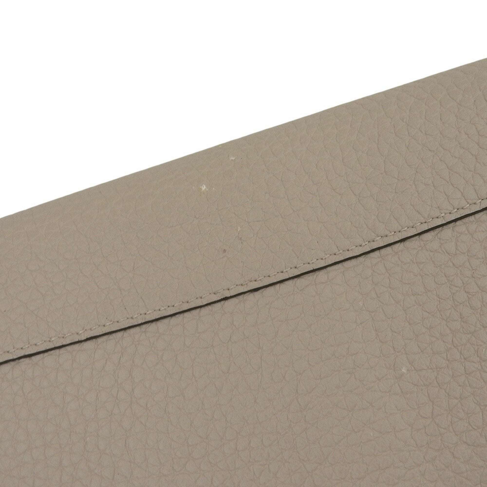 Louis Vuitton Beige Leather Long Wallet