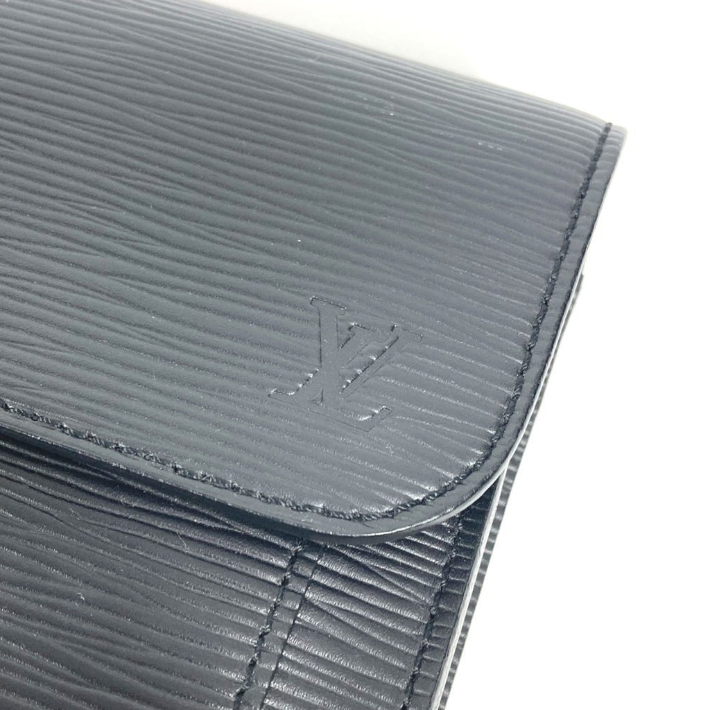 Louis Vuitton Black Noir Epi Leather Clutch Bag Pouch