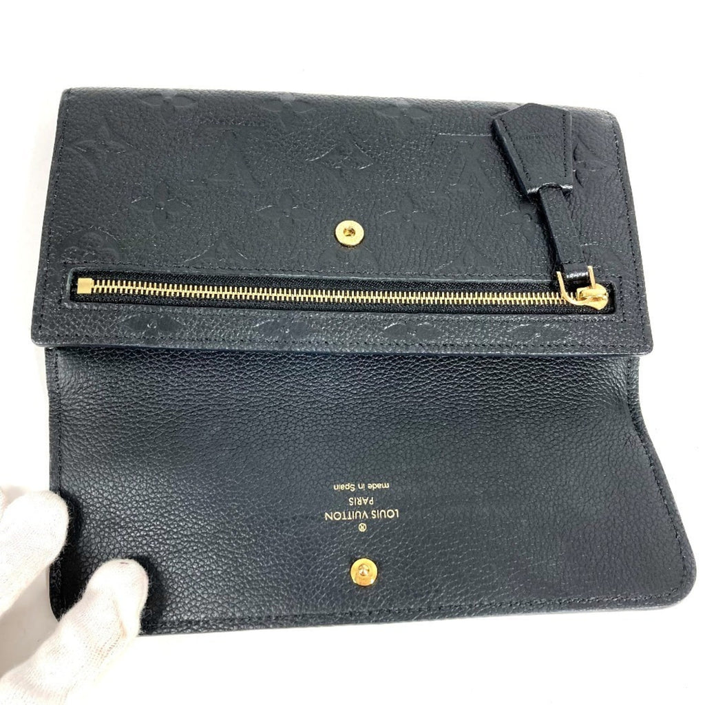 Louis Vuitton Monogram Empreinte Black Noir Monogram Empreinte Long Wallet