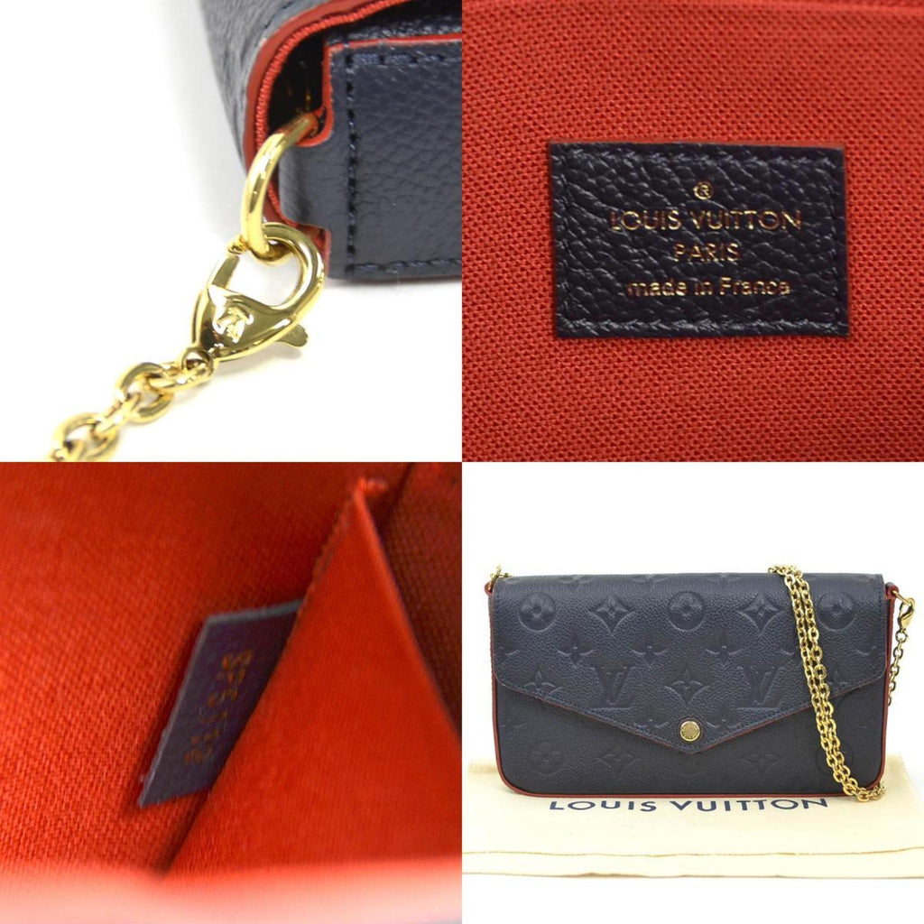 Louis Vuitton Navy Monogram Empreinte Pochette Shoulder Bag