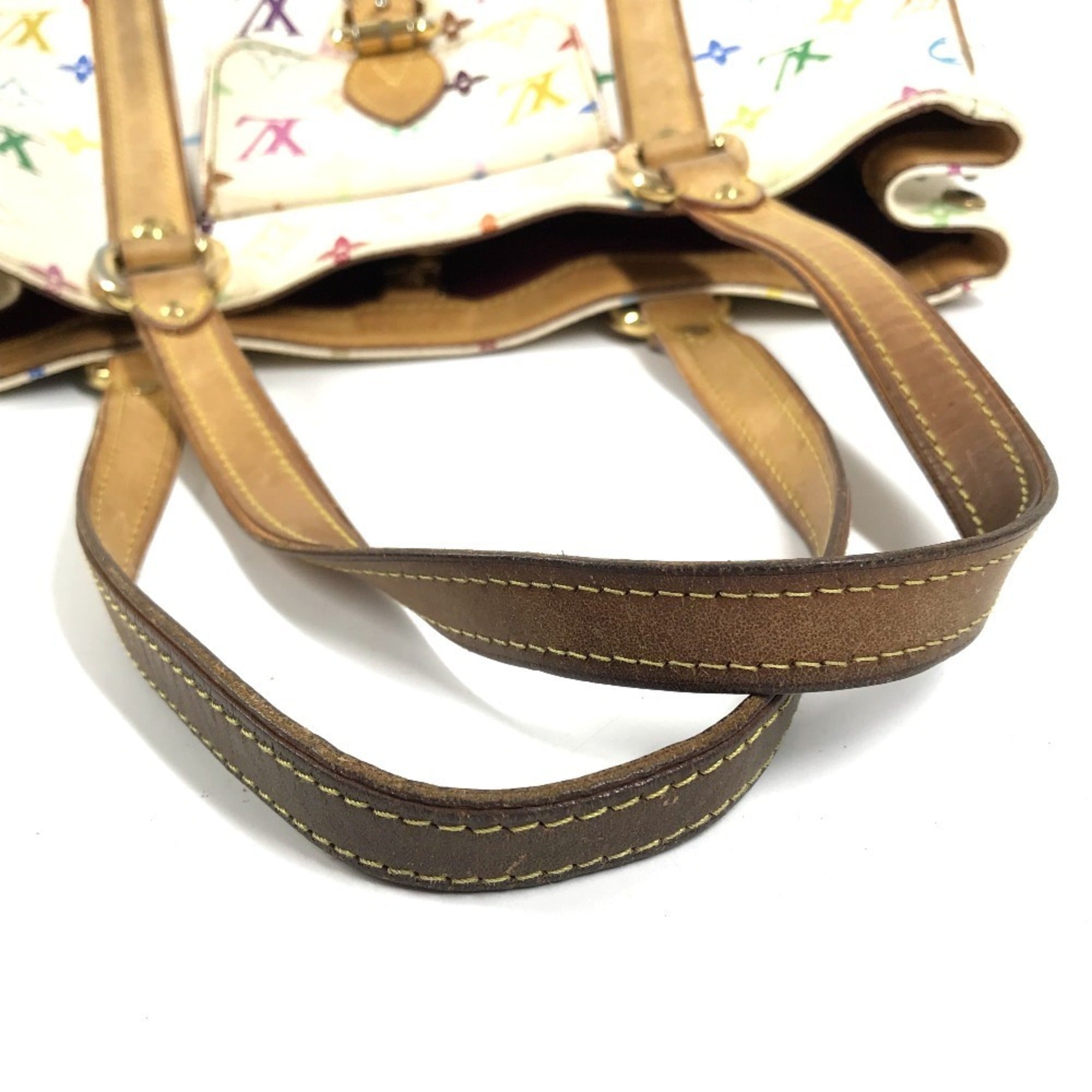 Louis Vuitton Blanc Monogram Multicolore Shoulder Bag Tote Bag