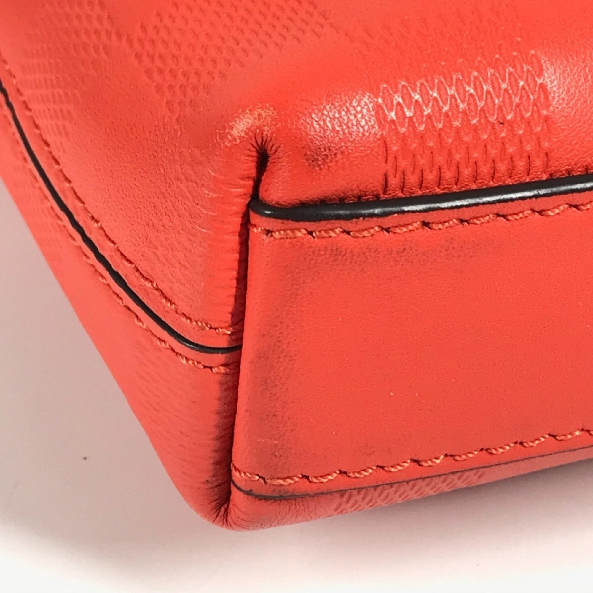 Louis Vuitton Red Color Damier Infini Pochette Shoulder Bag