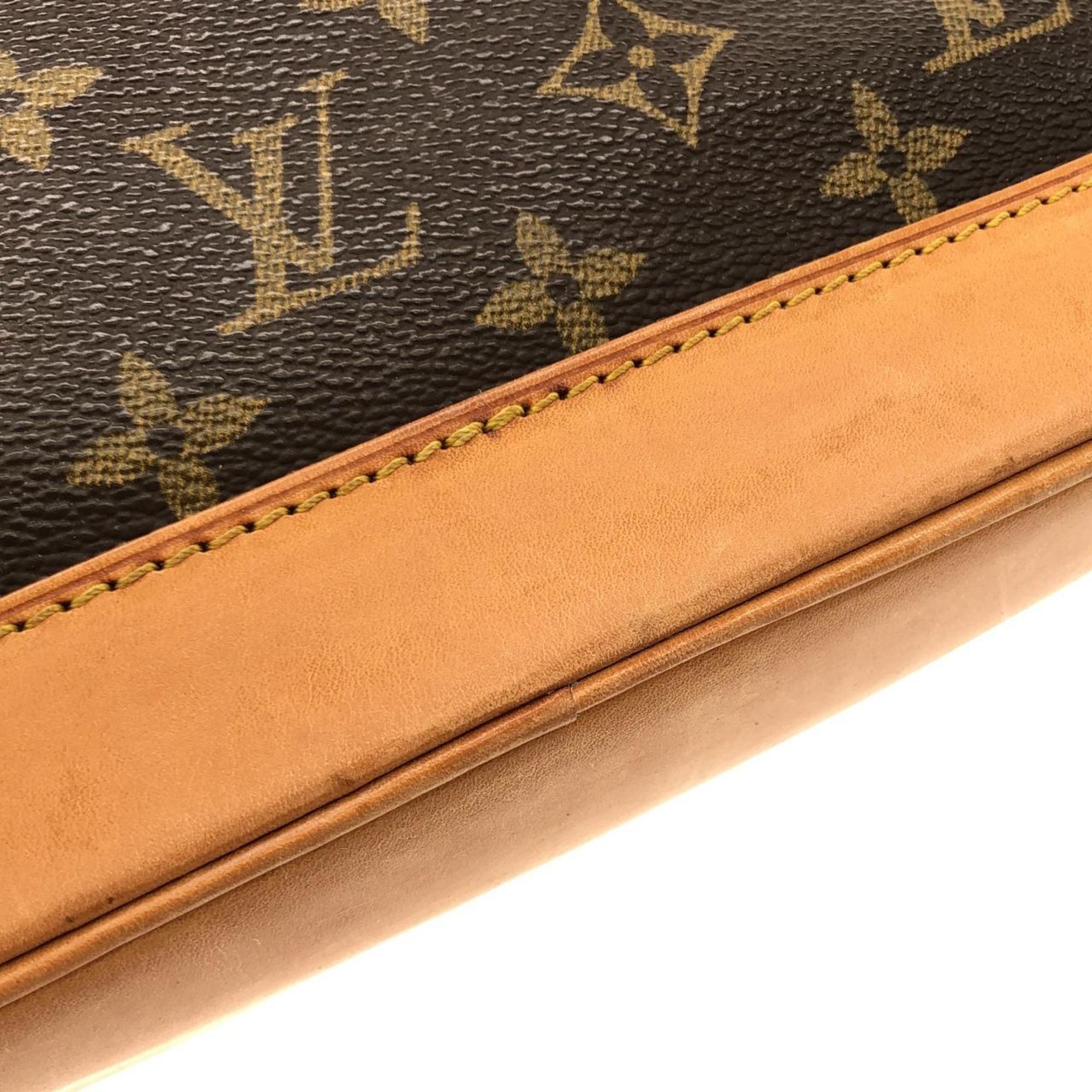 Louis Vuitton Marron Coated Canvas Handbag
