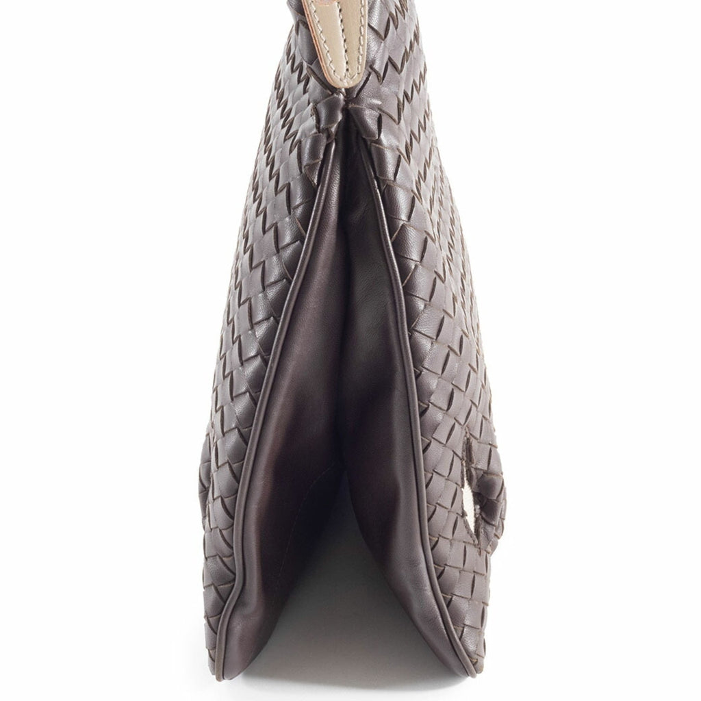 Bottega Veneta Dark Brown Leather Shoulder Bag