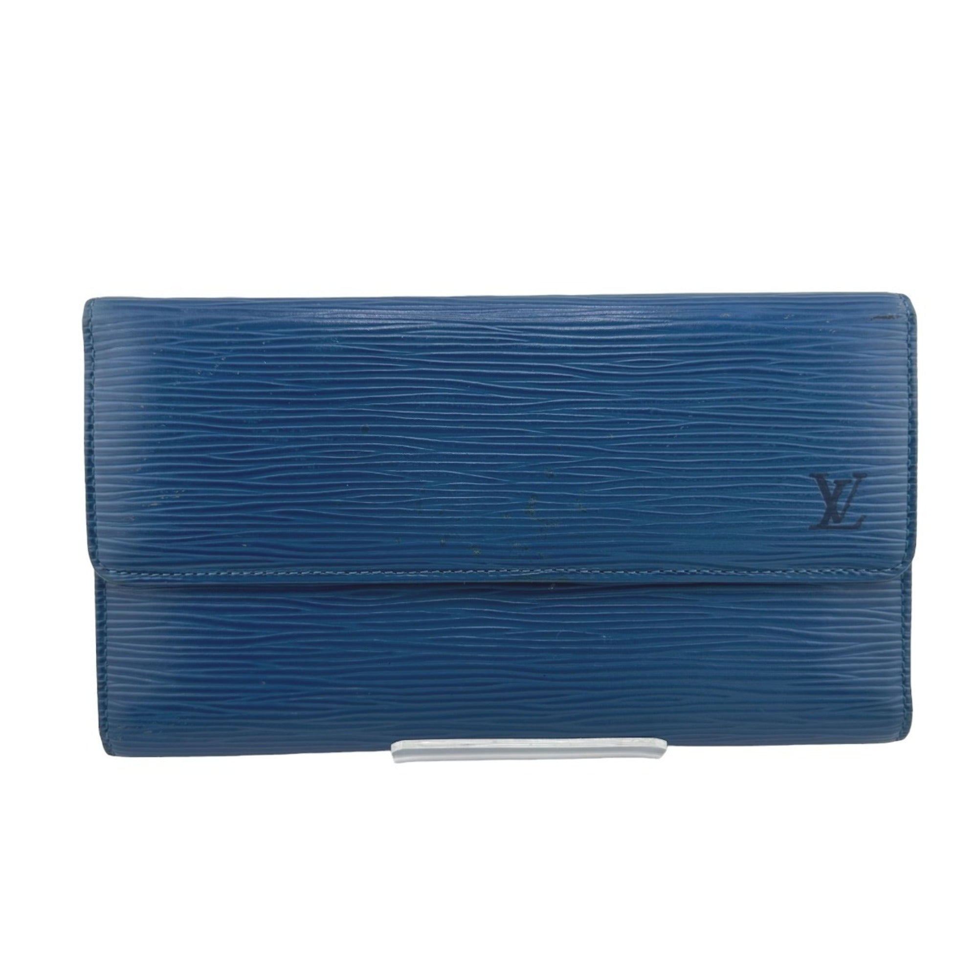 Louis Vuitton Toledo Blue Epi Leather Wallet