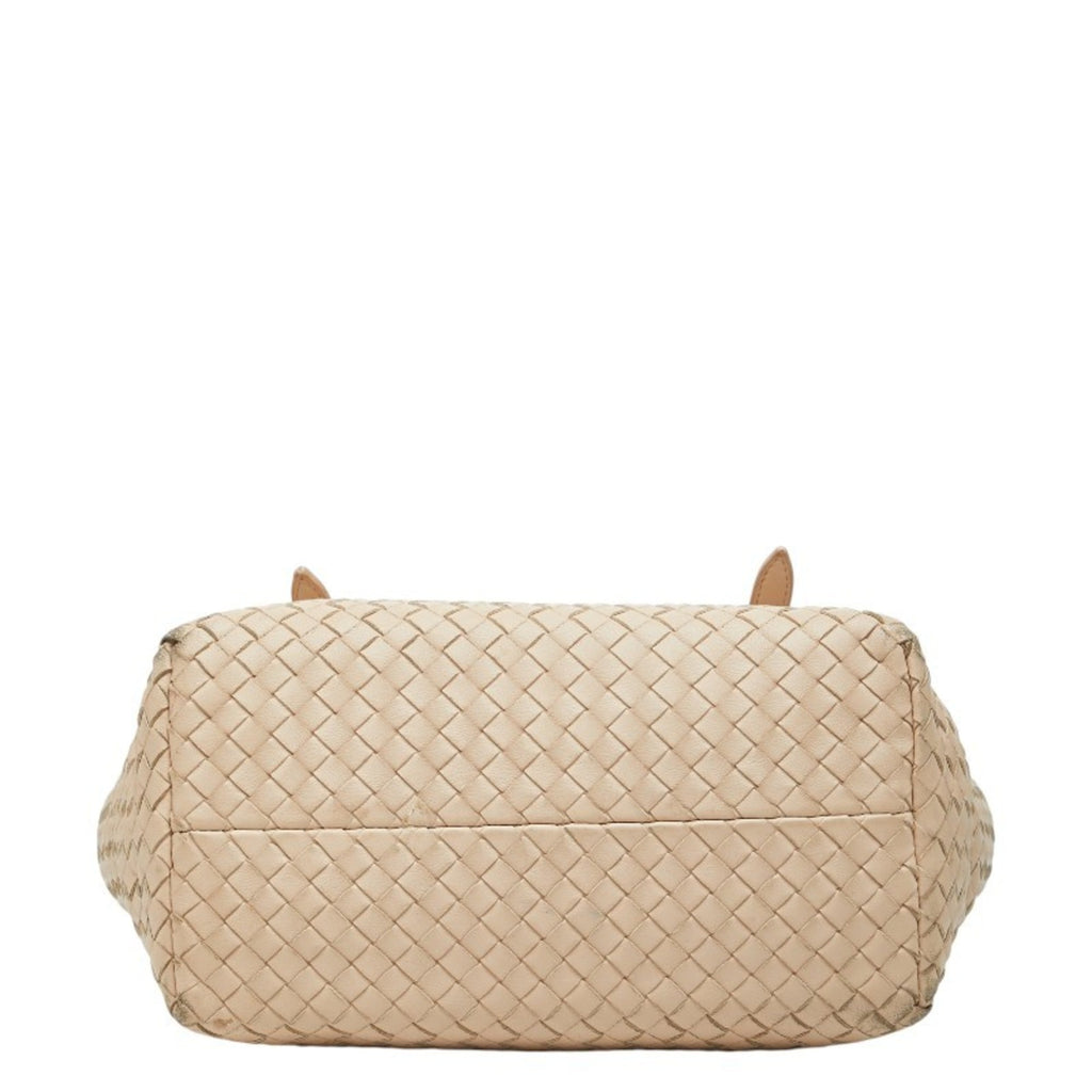 Bottega Veneta Pink Beige Leather Handbag Tote Bag