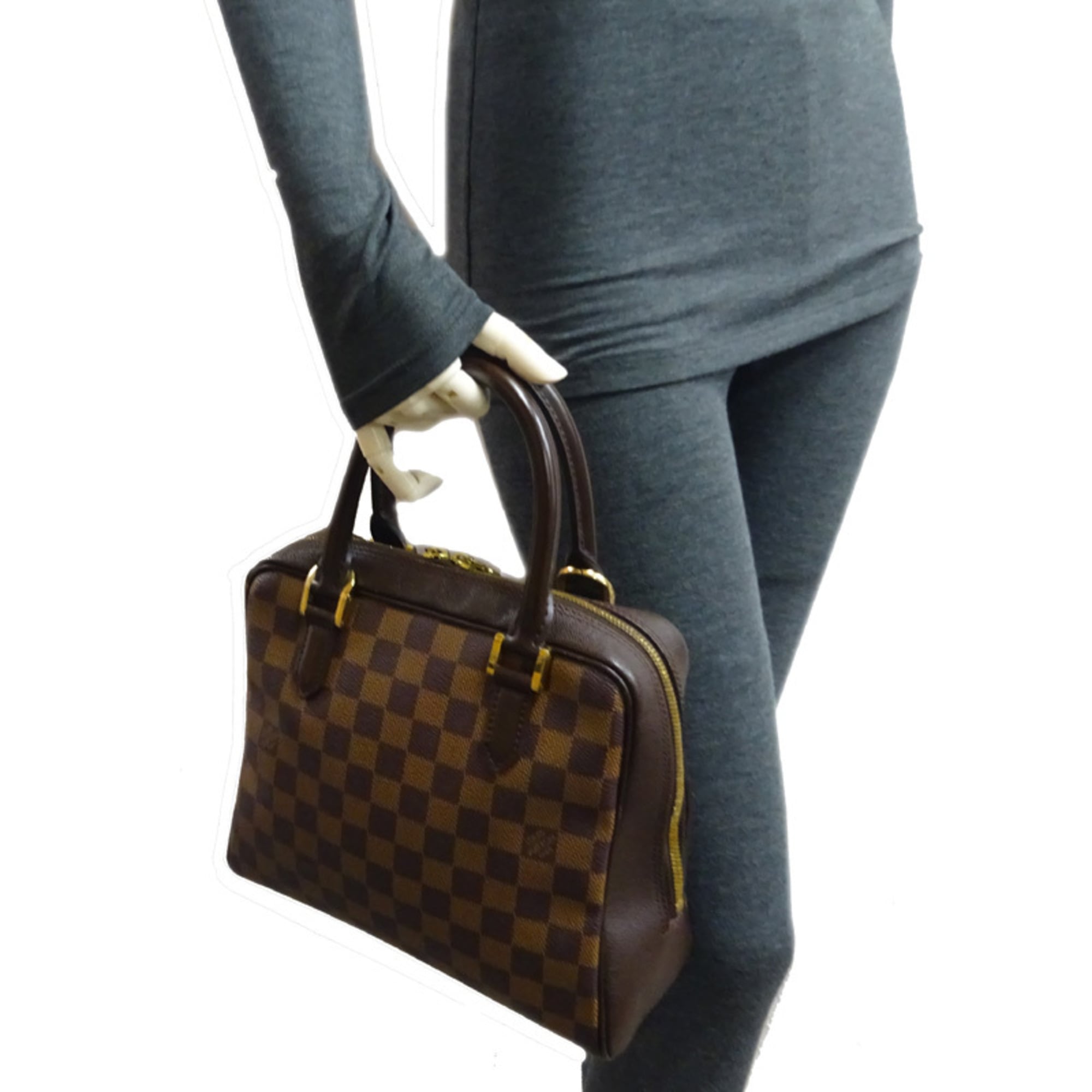 Louis Vuitton Brown Ebene Damier Canvas Handbag