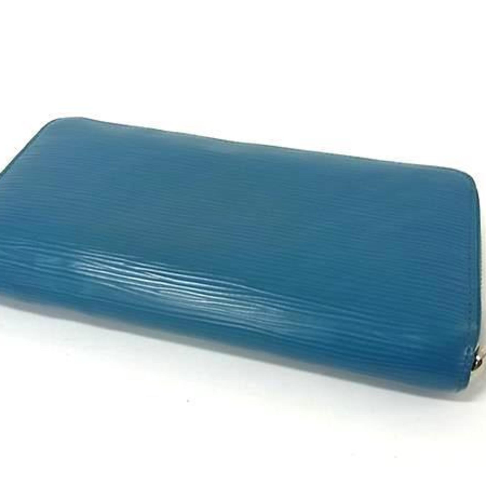 Louis Vuitton Cyan Leather Long Bill Wallet