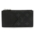 Louis Vuitton Noir Taiga Leather Monogram Eclipse Coin Purse/Coin Case
