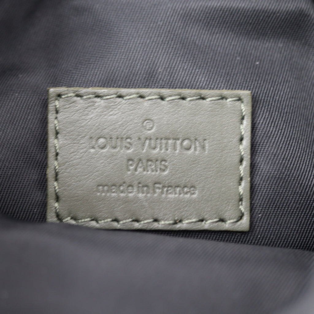 Louis Vuitton Black Khaki Leather Shoulder Bag