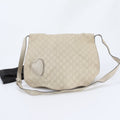 Gucci Guccissima Ivory Leather Shoulder Bag (Pre-Owned)
